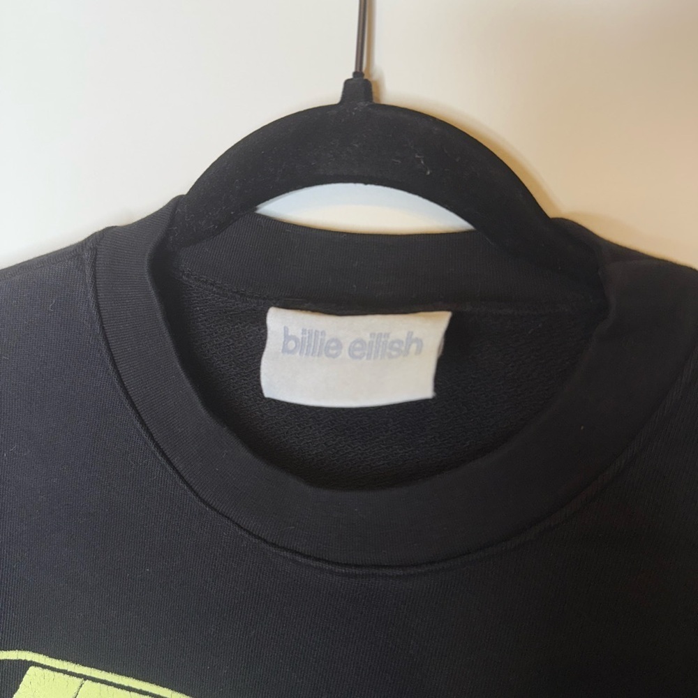 Billie Eilish Happier Than Ever 2022 World Tour Merch Crew Neck - Picture 3 of 9
